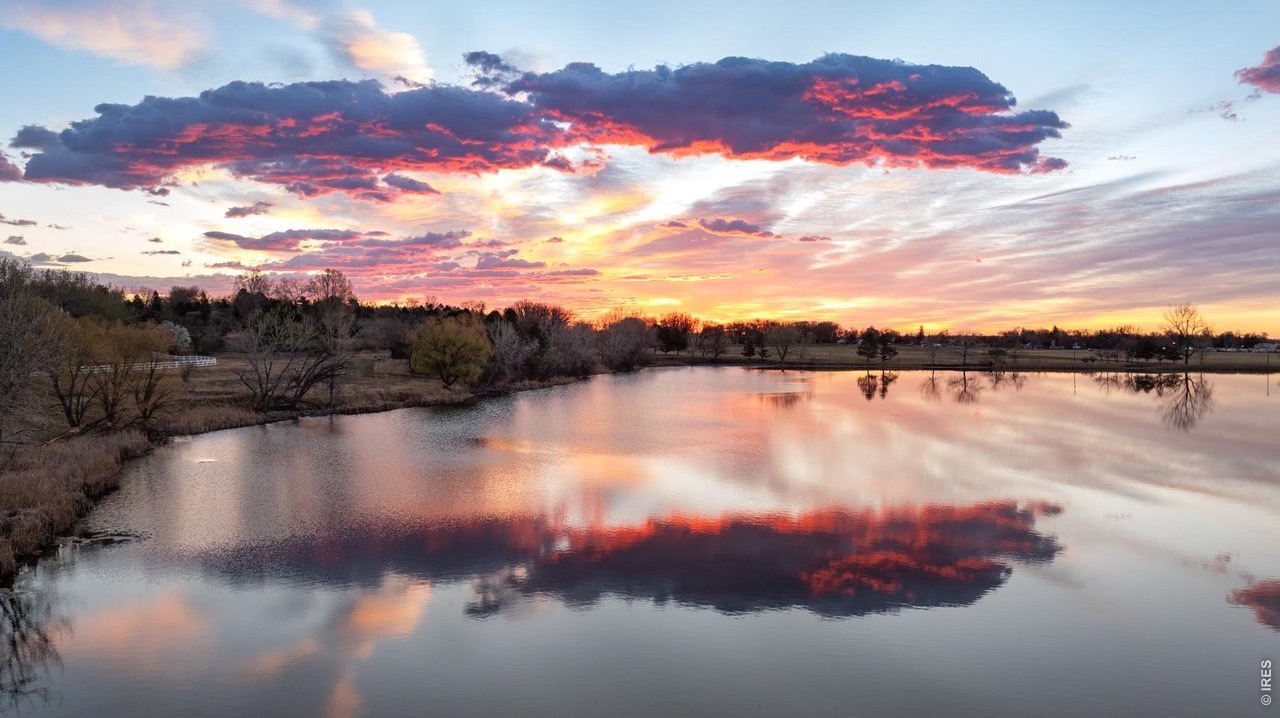 The private lake at dawn